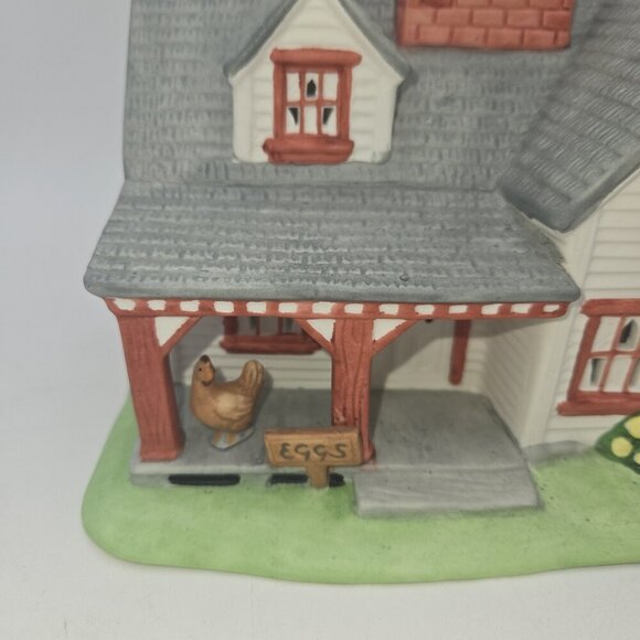 Partylite Village Farmhouse Ceramic Porcelain Tealight Candle Holder PO532 EUC 1 - Picture 2 of 12